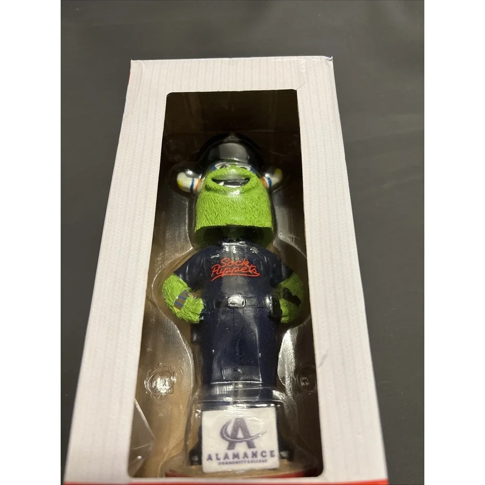 2025 Burlington Sock Puppets Socksquatch Bobblehead Officer Police SGA Appy
